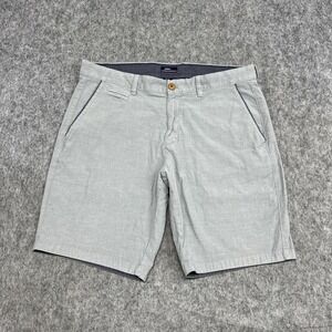 JohnnieO Shorts Mens 34 Gray Chino Pima Cotton Stretch Casual Summer Preppy (35)
